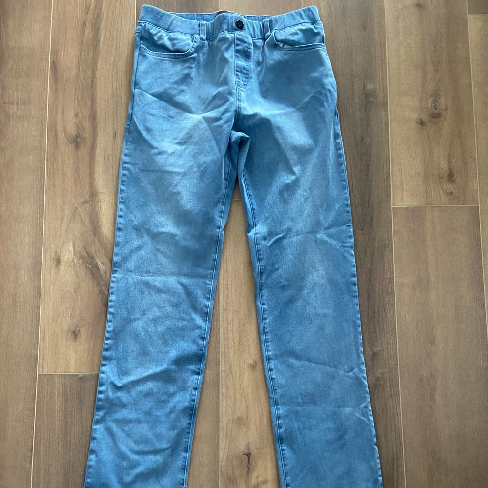 Betabrand L Long Jeans Yoga Stretchy